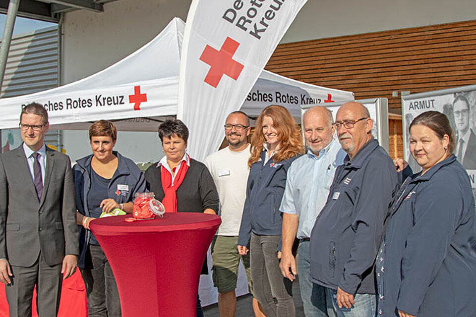 DRK-Infostand in Hirschberg